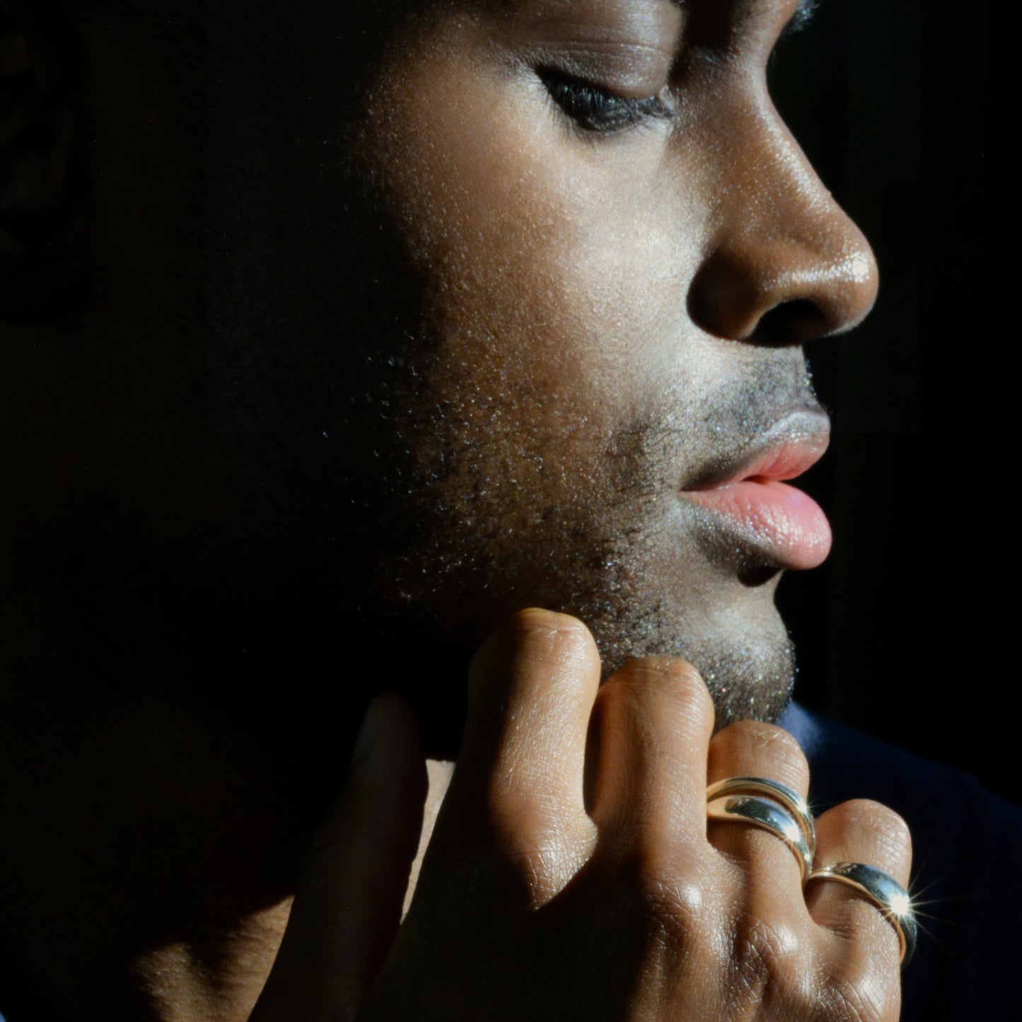 Wave Ring 18K White Gold (set of 3)