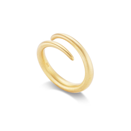 Spiral Ring Yellow Gold