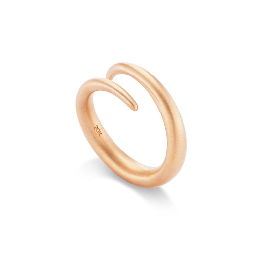 Spiral Ring Pink Gold