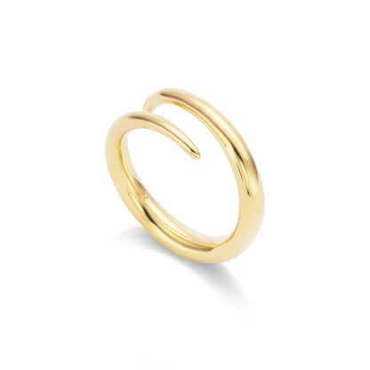 Spiral Ring Yellow Gold