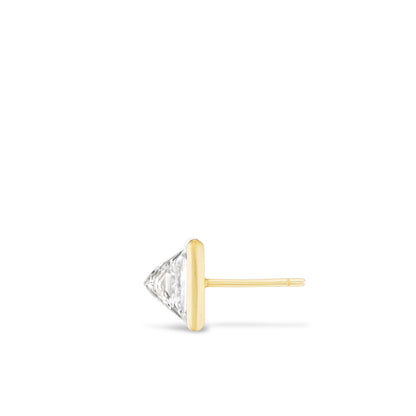 Single Upside Down SQUARE Diamond Stud (3 sizes)