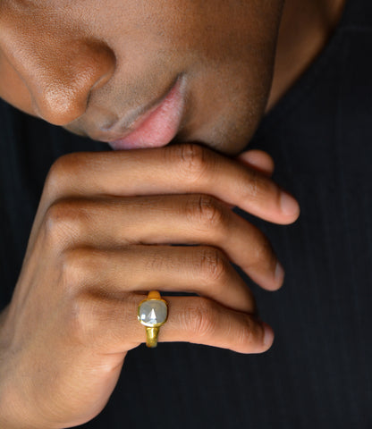 Gray Diamond Ring