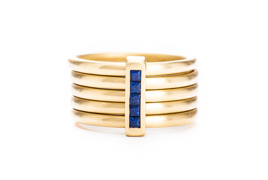 5 Band Sapphire Ring